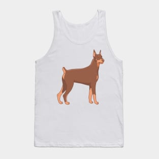 Red Doberman Pinscher Tank Top